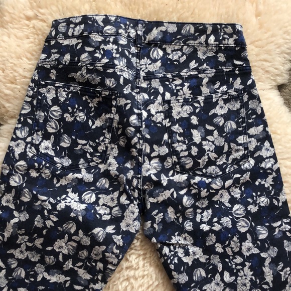 H&M floral denim size 8 - Picture 2 of 5